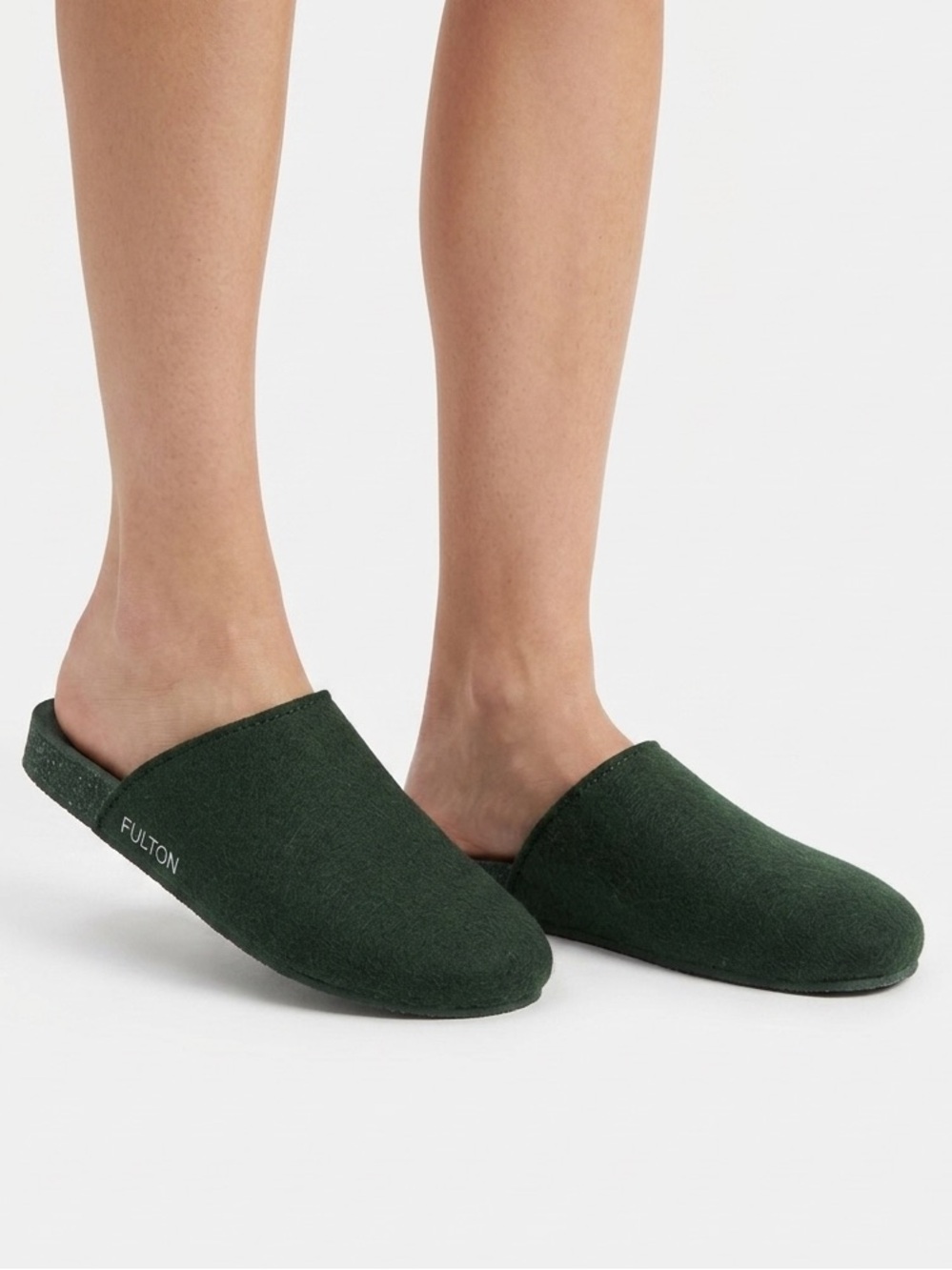 Fulton The House Shoe Women's Dark Green Slip-On Slippers
